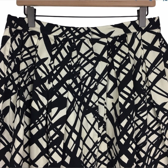 BANNED Retro Skirt Pleated Full Rockabilly 50s Abstract Mod Size 10 US 14 UK - Picture 5 of 11